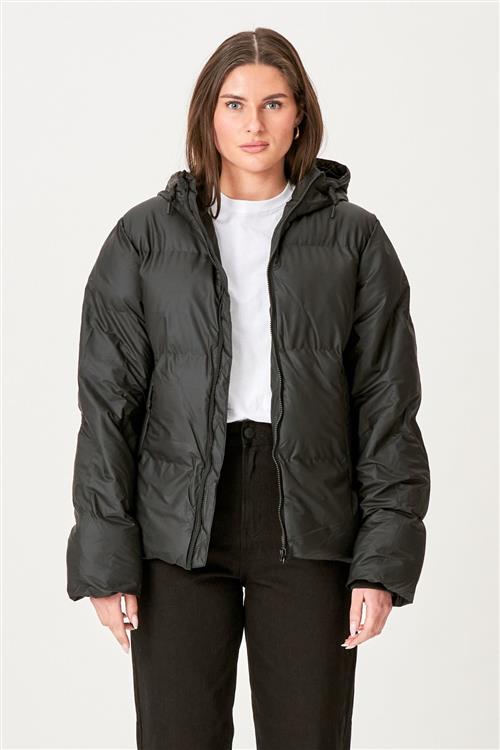 Lexie Coated Jacket - Sort - L - TeeShoppen