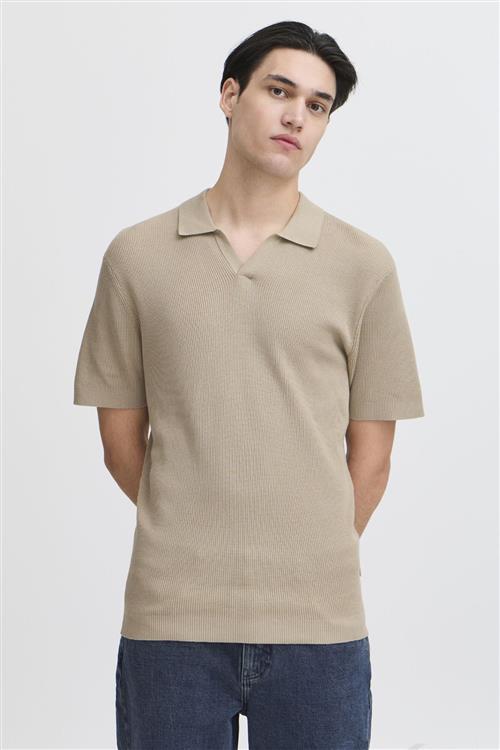 George Strikket Polo - Beige - XL - TeeShoppen