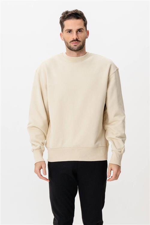 Heavy Crewneck - Beige - XL - TeeShoppen