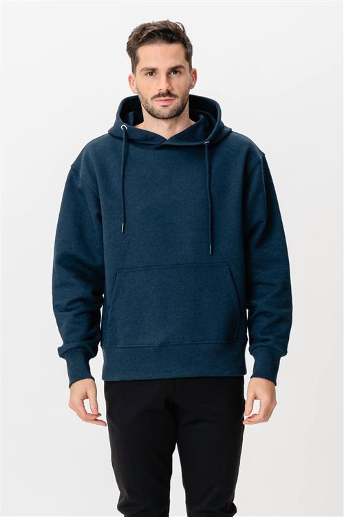Heavy Hoodie - Navy - L - TeeShoppen