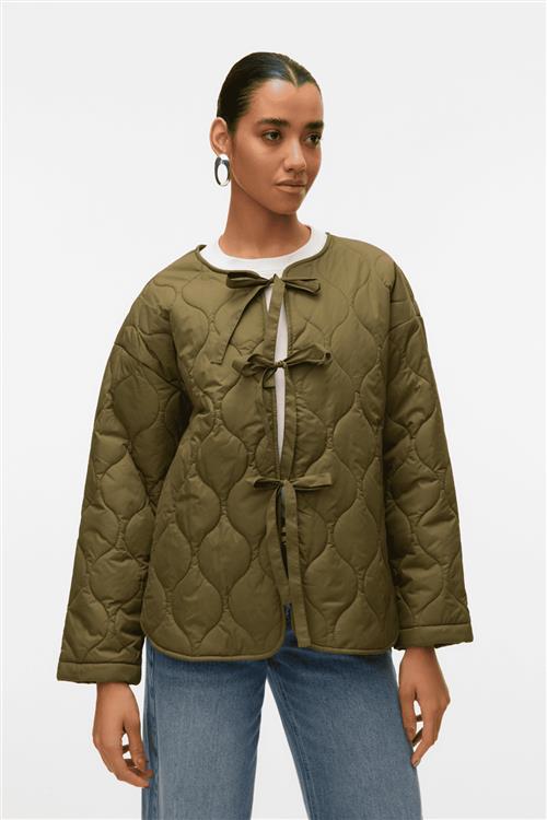 Sabine LS Vatteret Jakke - Rifle Grøn - M - Vero Moda