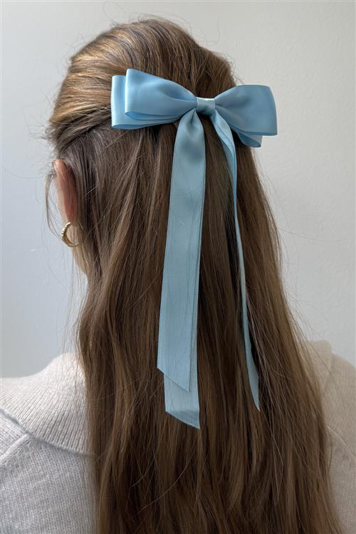 Bow Clip - Blå - One-Size - TeeShoppen