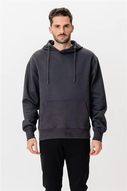 Heavy Hoodie - Mørkegrå - XS - TeeShoppen