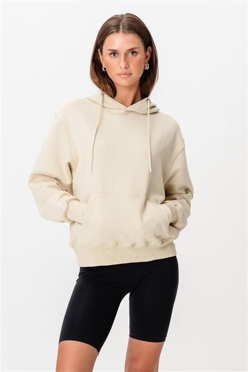 Heavy Hoodie - Beige - L - TeeShoppen