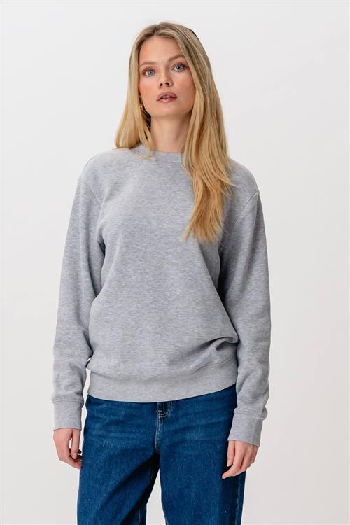 Heavy Crewneck - Grå - L - TeeShoppen