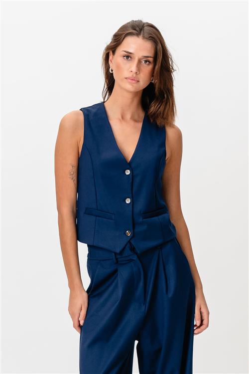 Nadia Vest - Navy - 2XL - TeeShoppen