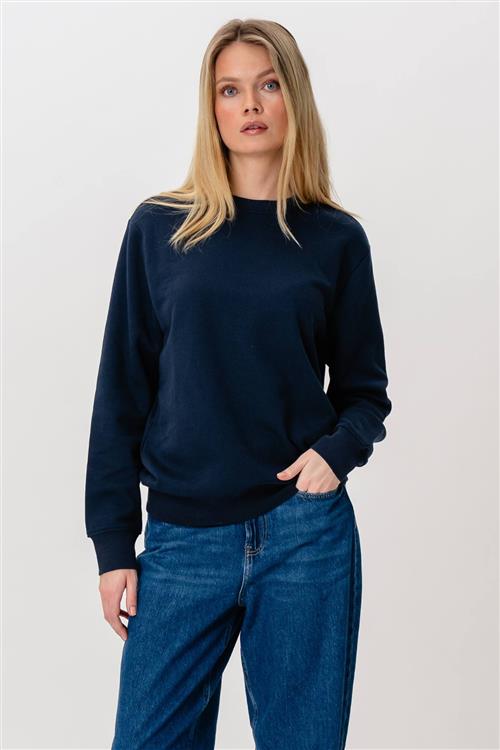Heavy Crewneck - Navy - L - TeeShoppen