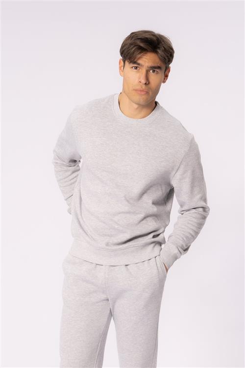 Essential Crewneck - Grå Melange - 2XL - TeeShoppen
