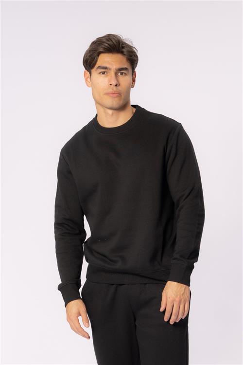 Essential Crewneck - Sort - L - TeeShoppen