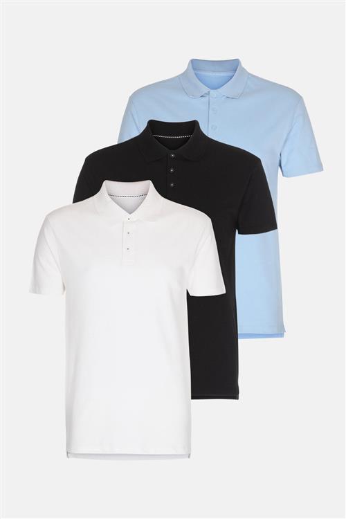3 stk. Muscle Polo - Pakketilbud - Slim fit - Herre - Default Title - TeeShoppen