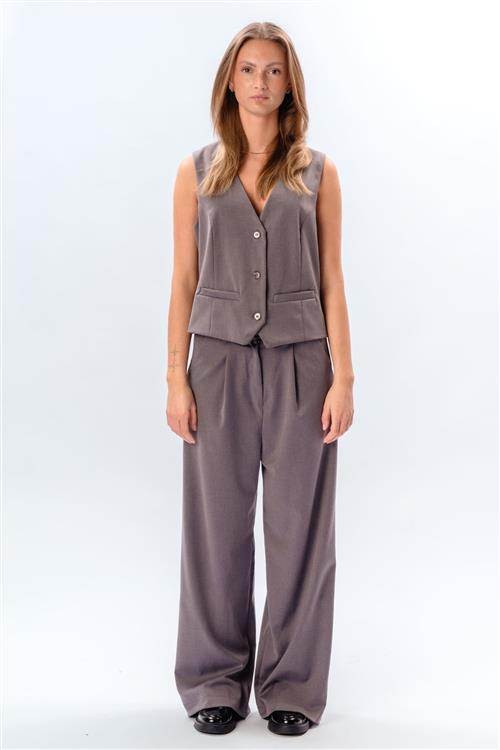 Nadia Vest og Pants (Mørke grå) - Pakketilbud - Default Title - TEESHOPPEN