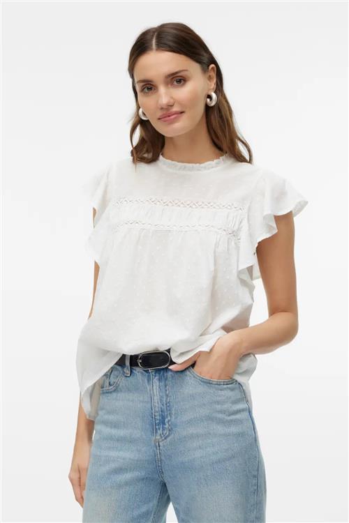 Trine Blonde Top - Snehvid - M - Vero Moda