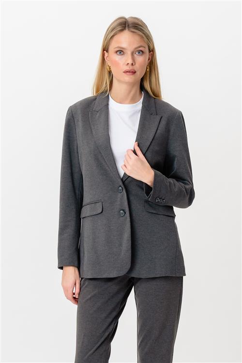 Performance Blazer - Mørkegrå - L - TeeShoppen