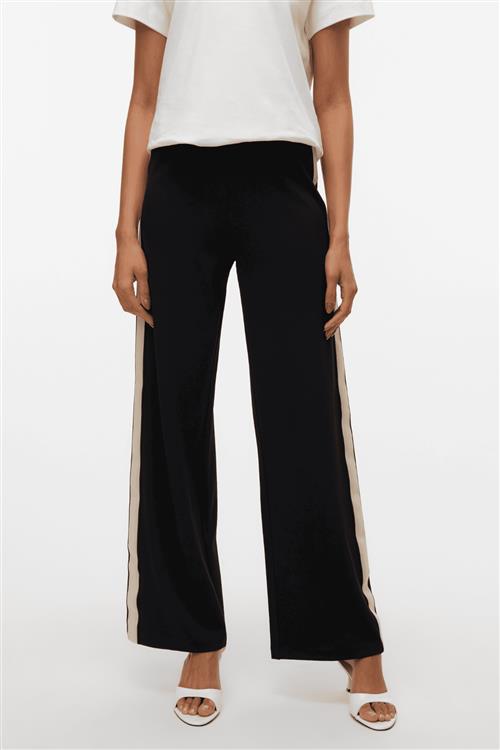 Berlin MW Wide Panel Pant - Sort - M/32 - Vero Moda