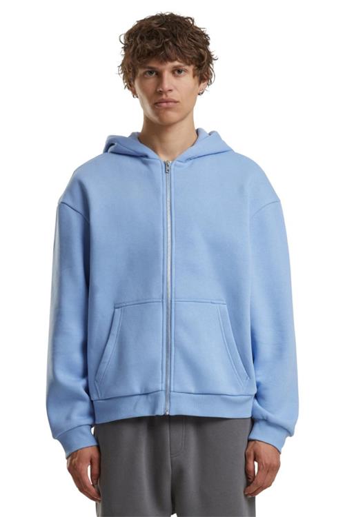 Everyday Zip Hoodie - Powder Blue - L - TeeShoppen