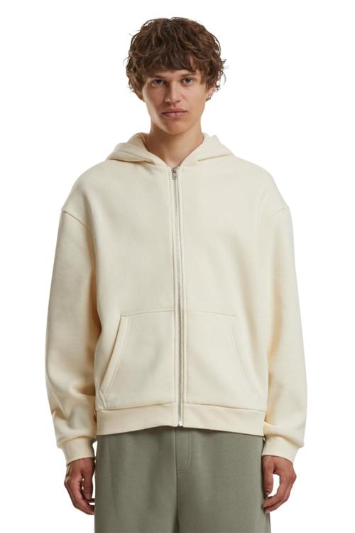 Everyday Zip Hoodie - White Sand - S - TeeShoppen