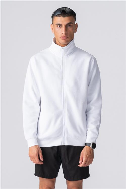 Ulan Sweat Zip Jakke - Hvid - L - Roly