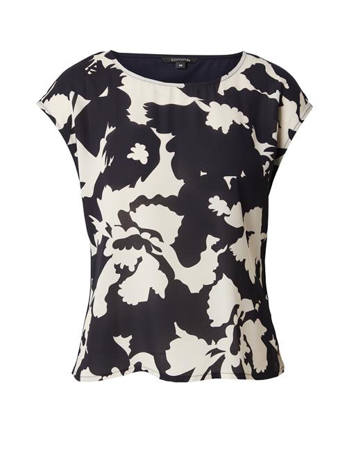COMMA Shirts  navy / hvid
