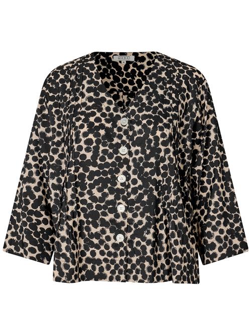 Masai Bluse 'Ibilisa'  taupe / sort
