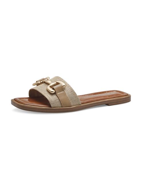 Se Tamaris Pantoletter  mørkebeige / hvid ved About You