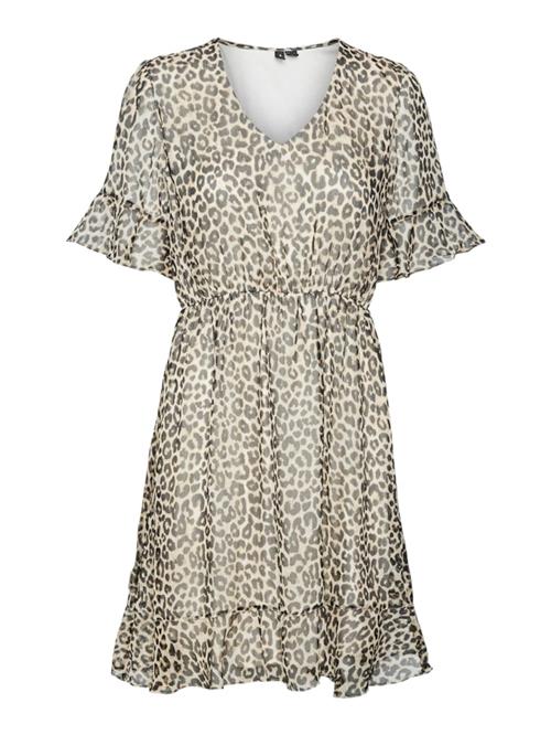 VERO MODA Sommerkjole 'VMSMILLA'  lysebeige / cappuccino / mørkebrun