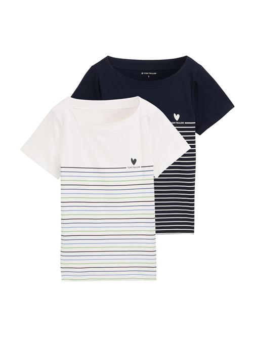 TOM TAILOR Shirts  navy / lyseblå / lysegrøn / hvid