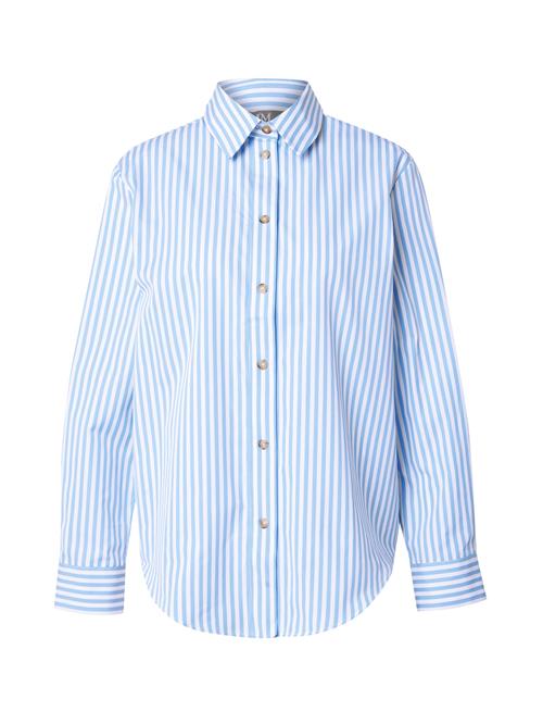 Max Mara Leisure Bluse 'DARDANO'  lyseblå / hvid
