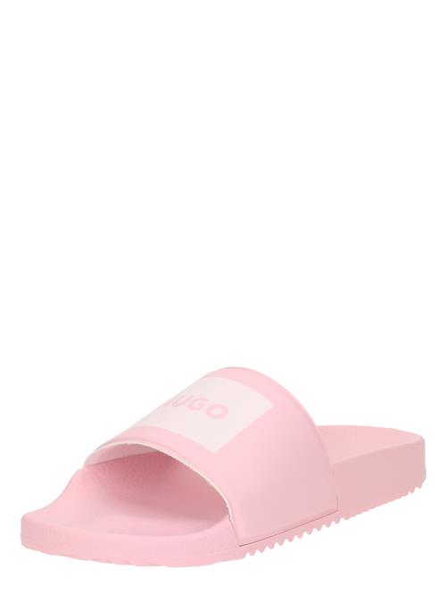 HUGO Pantoletter 'Timein'  pink / hvid