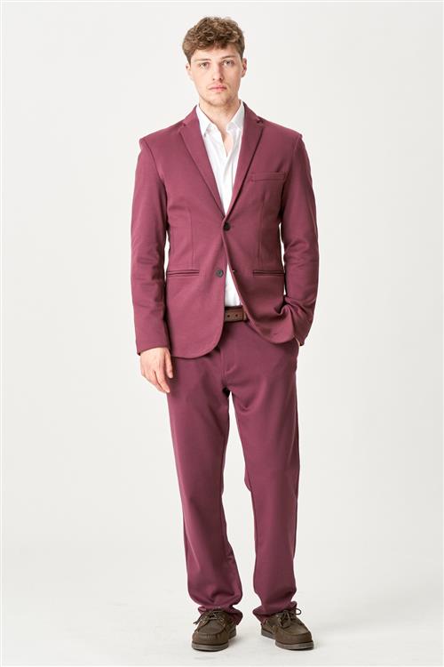 Det Originale Performance Jakkesæt Regular fit - Burgundy - Regular fit - Default Title - TEESHOPPEN