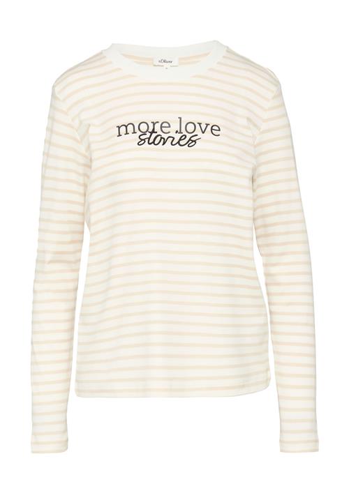 s.Oliver Shirts  beige / ecru / sort