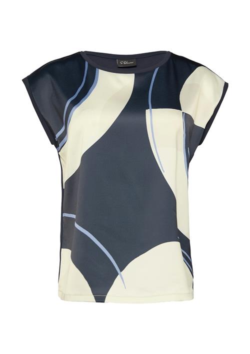 s.Oliver BLACK LABEL Bluse  ecru / navy / lyseblå