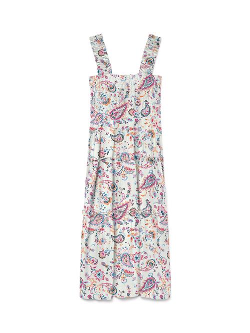 VERO MODA Sommerkjole 'VMMenny'  azur / orange / fuchsia / hvid