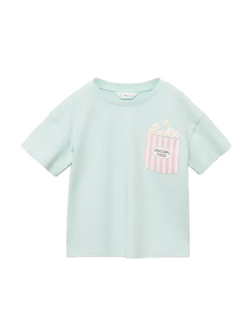 MANGO KIDS Bluser & t-shirts 'POPCORN'  lyseblå / lyserød / sort / hvid
