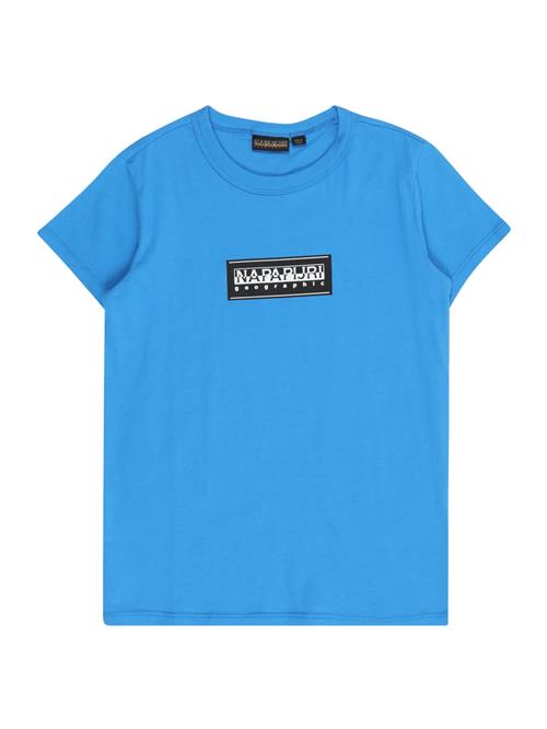 NAPAPIJRI Shirts 'S-Chamois'  azur / sort / hvid