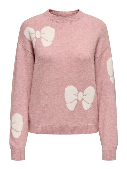 JDY Pullover 'JDYFloris'  gammelrosa / naturhvid