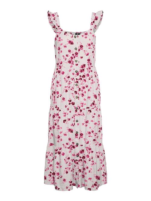 VERO MODA Kjole 'VMLinn'  pink / mørk pink / hvid