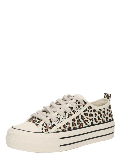 TOM TAILOR Sneaker low  lysebeige / brun / sort