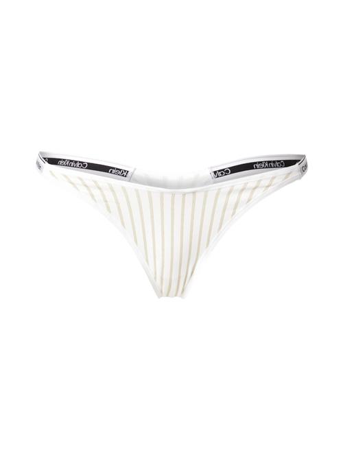 Calvin Klein Underwear String  creme / sort / hvid