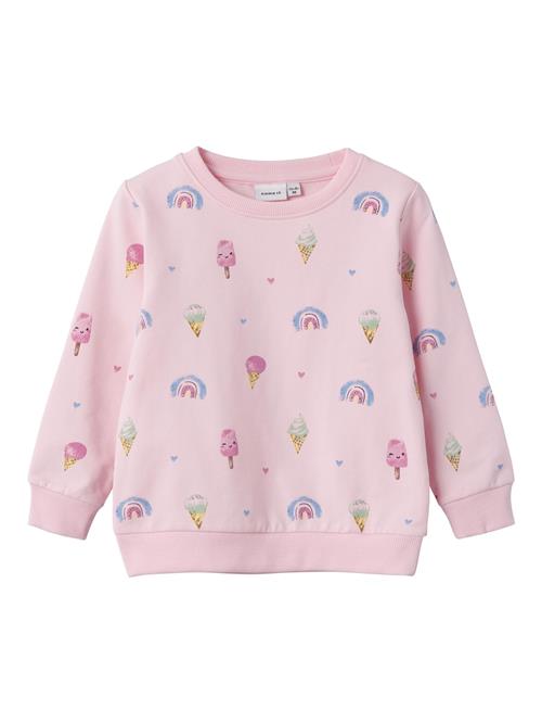 NAME IT Sweatshirt  lyseblå / lysegrøn / pink / mørk pink