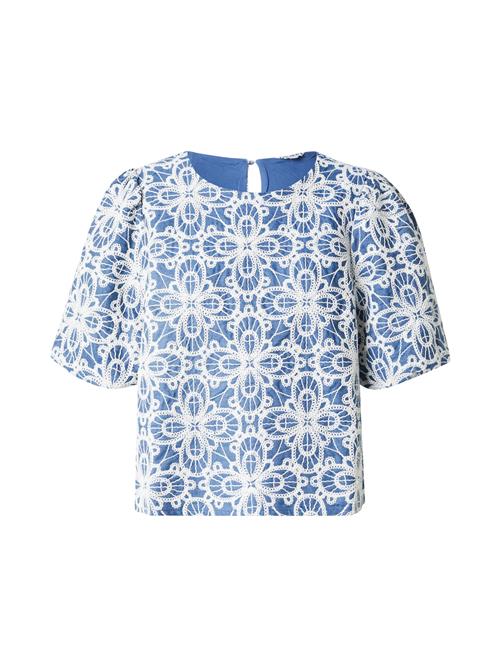 OBJECT Bluse 'OBJELLA'  lyseblå / hvid