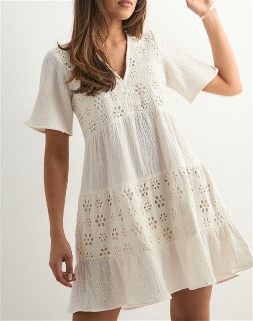 Vero Moda - Hvid - Vmnatali 2/4 Short Dress Wvn Ga