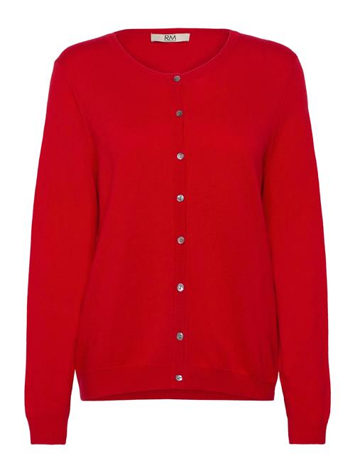 Rmwsofia Ls Short Cardigan RM By Rosemunde Red