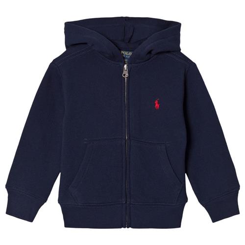 Ralph Lauren Hættetrøje Med Lynlås I Bomuldsfleece Cruise Navy | Marine blå | 117-123 cm