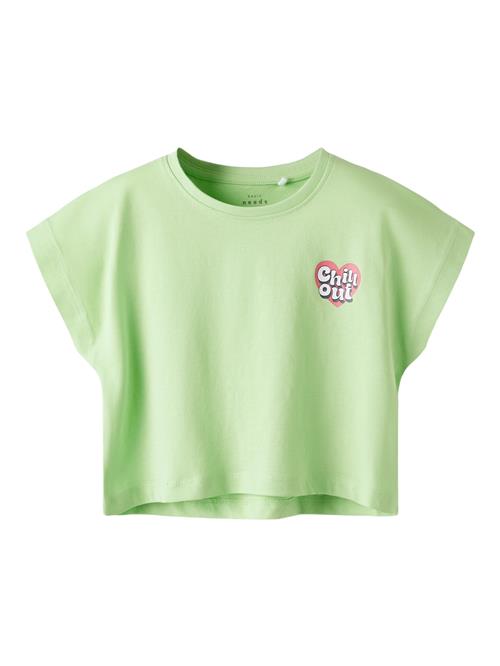 NAME IT Bluser & t-shirts 'NKFVILMA'  æble / melon / sort / hvid
