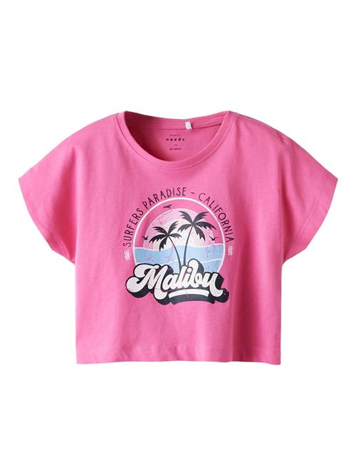NAME IT Bluser & t-shirts 'NKFVilma'  lyseblå / mørk pink / sort / hvid