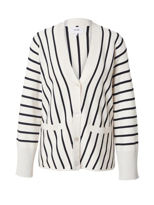 NÜMPH Cardigan 'NUZIGGA'  sort / uldhvid