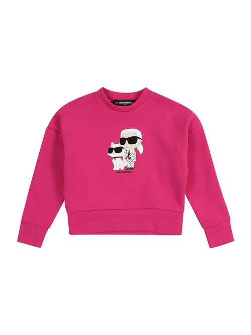 Karl Lagerfeld Sweatshirt  beige / fuchsia / lyserød / sort