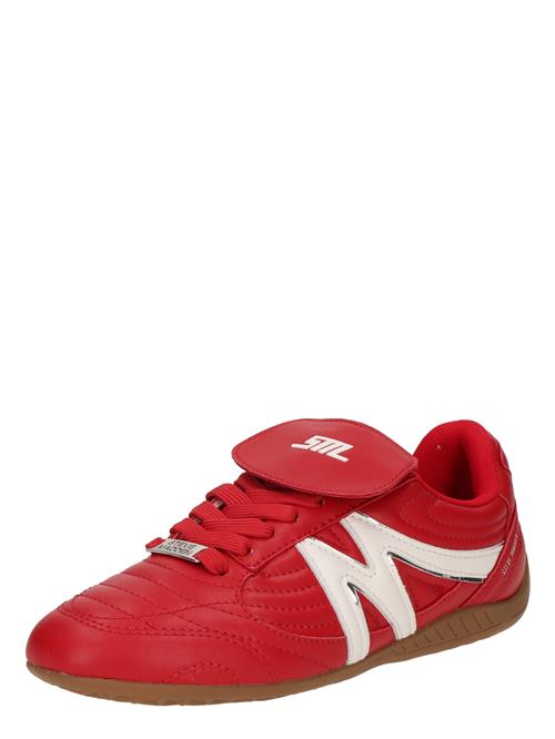 STEVE MADDEN Sneaker low 'Freekick-E'  rød / hvid
