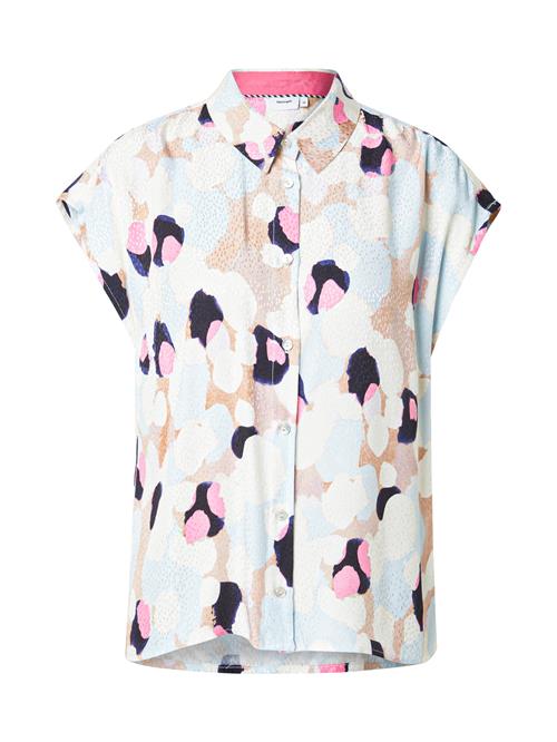 NÜMPH Bluse 'Gracie'  sand / lyseblå / lys pink / hvid