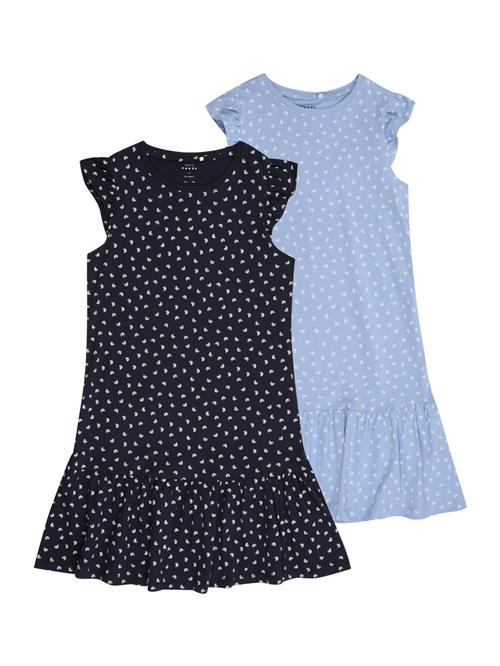 NAME IT Kjole 'NKFVIDA'  navy / lyseblå / hvid
